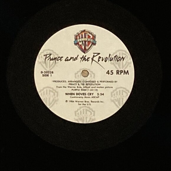 1984 Prince And The Revolution When Doves Cry 45 Maxi-single Vinyl Record Album - Picture 4 of 6